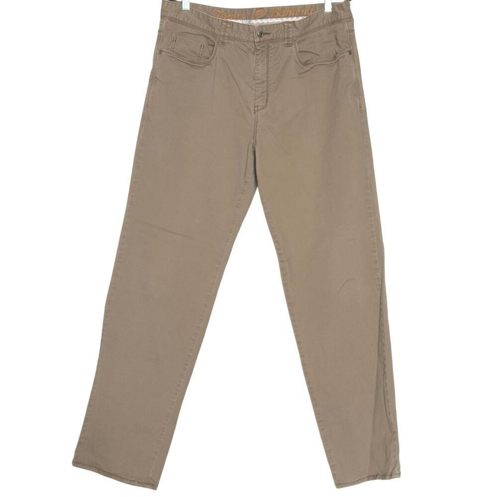 Tommy Bahama Men's Cotton Blend Stretch Straight Leg Jeans Size 36 Khaki